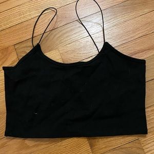 Black crop top